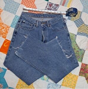 Vintage Ralph Lauren Cutoff Kick Flare Jeans - 13.5" waist, 24" inseam